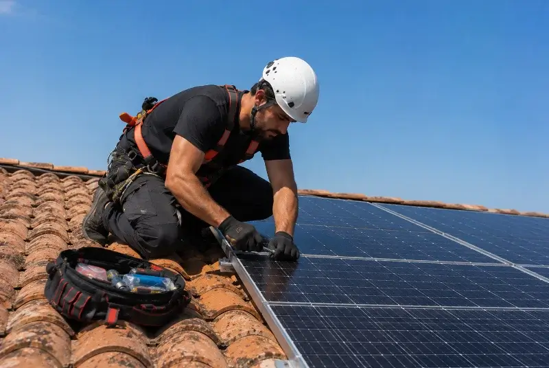 Maintenance et monitoring de panneaux solaires à Cruzy